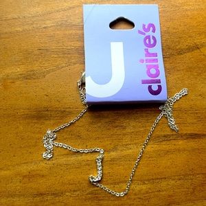 Beautiful J Initial Necklace by Claire’s with Faux Diamonds